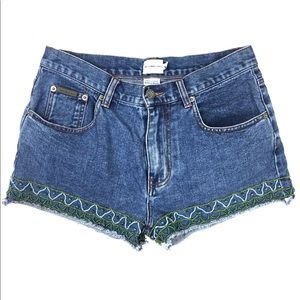 Vintage Calvin Klein Bead Hem Jean Short
